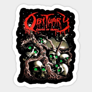 OBITUARY MERCH VTG Sticker